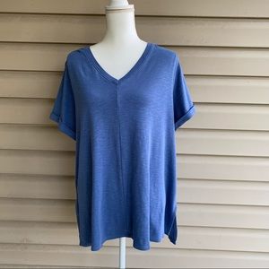•J. Jill• 100% Pima Cotton V-Neck Tee - Size 2X